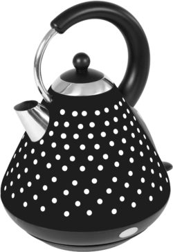 Kalorik - Kettle - Classic Polka Dot Stainless Steel -Black&White